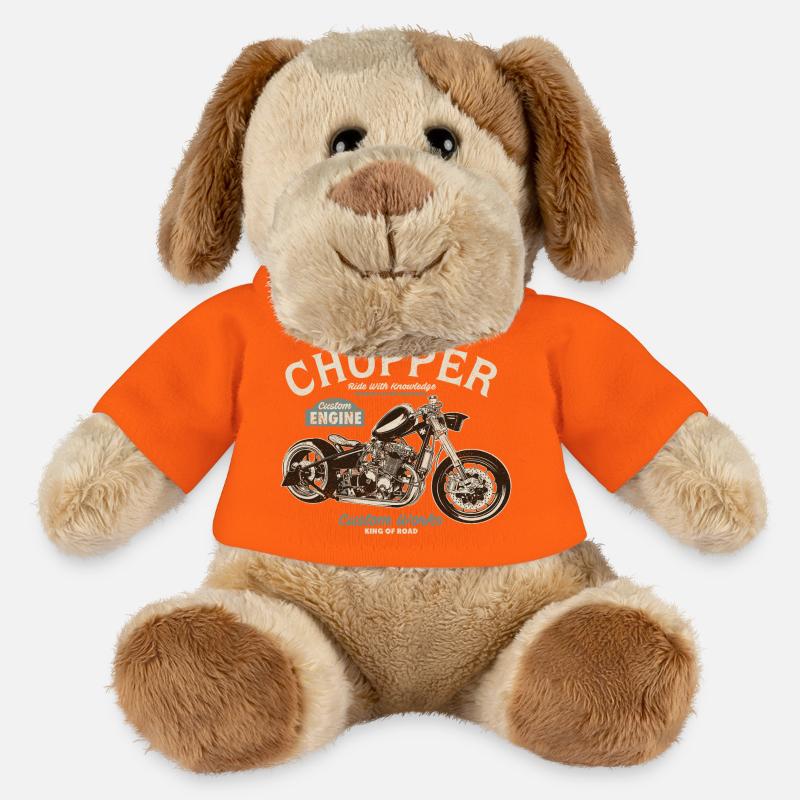 Chopper Custom Engine - MiniFeet® Hund Helge - Goldorange