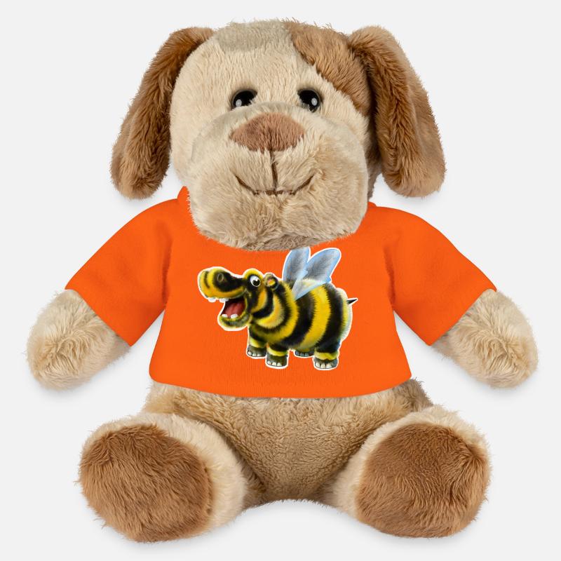 Das Hummel-Nilpferd - MiniFeet® Hund Helge - Goldorange