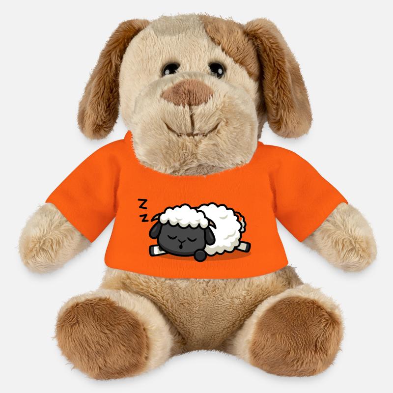 Schlafendes Lamm - MiniFeet® Hund Helge - Goldorange