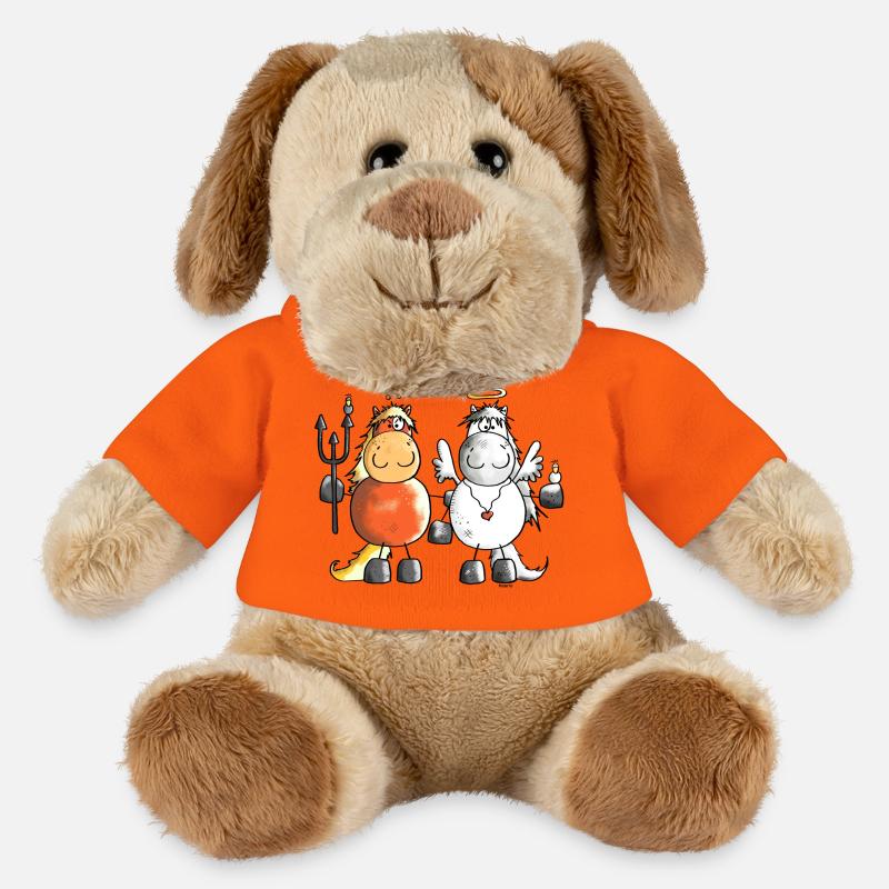 Teufel Vs Engel Pferde - Pferd - MiniFeet® Hund Helge - Goldorange