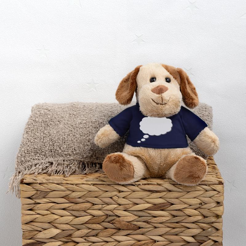 Nuage de pensée, Thinkbubble. Pour personnaliser Chien en peluche Helge MiniFeet®