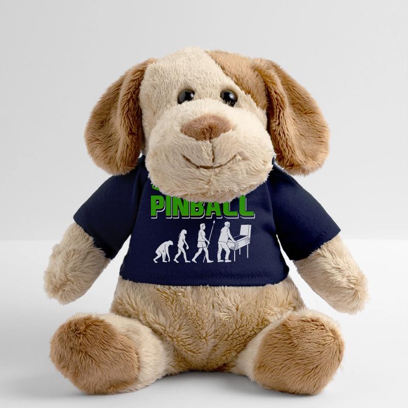 Né pour jouer au flipper rétro evolution Arcade Design Chien en peluche Helge MiniFeet®