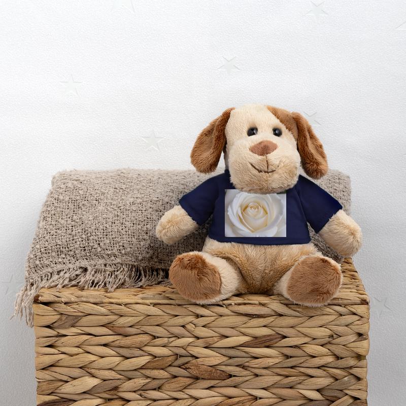 Rose Blanche Épurée pour Impression Chien en peluche Helge MiniFeet®