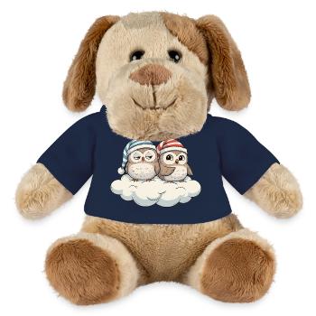 Cloud duo owls with pointed hats - MiniFeet® Dog Helge - golden orange - Front