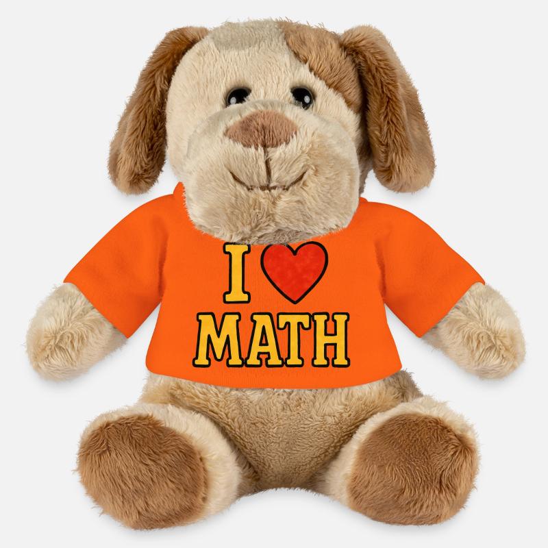 I ♥ Math – Ringard et fier - Chien en peluche Helge MiniFeet® - orange doré