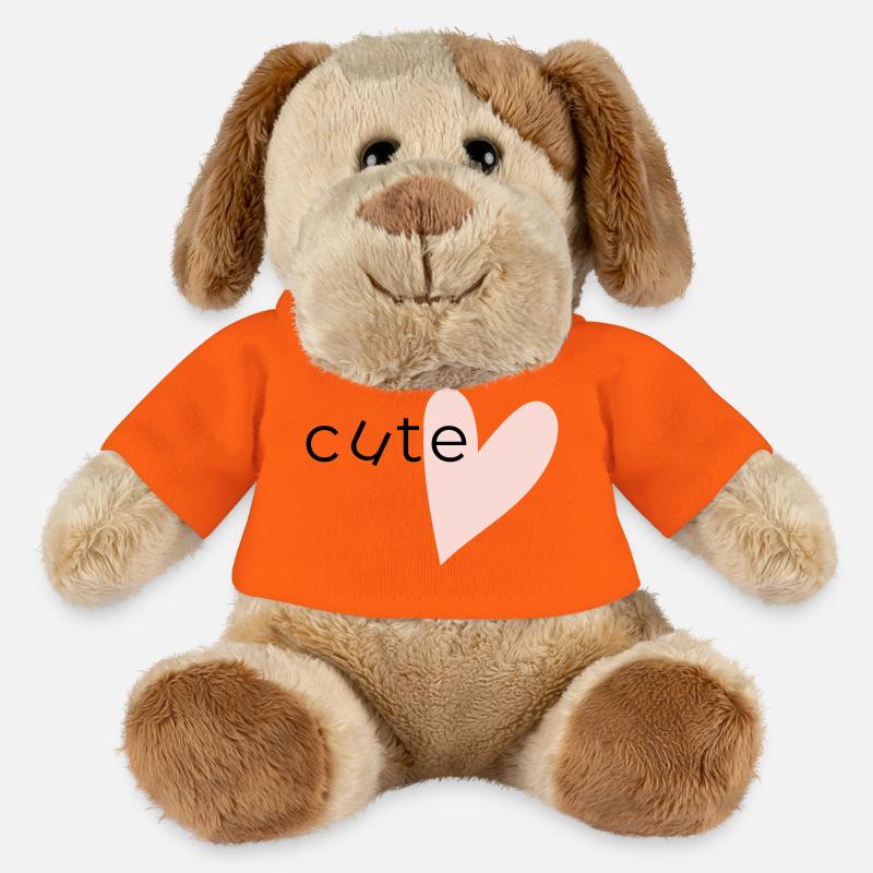 E-Herz Minimal - Cute - MiniFeet® Hund Helge - Goldorange