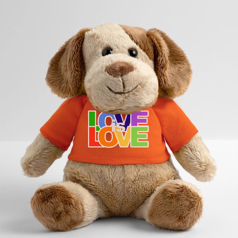 Farbenfrohes Love-Statement MiniFeet® Hund Helge