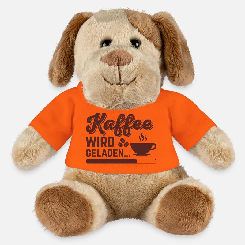 Kaffee wird geladen - MiniFeet® Hund Helge - Goldorange
