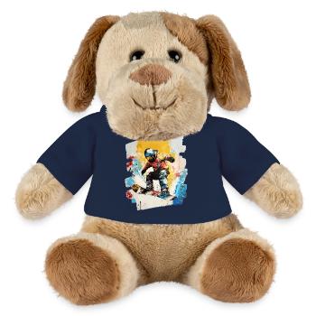 Snowboarder powder snow - MiniFeet® Dog Helge - french navy - Front