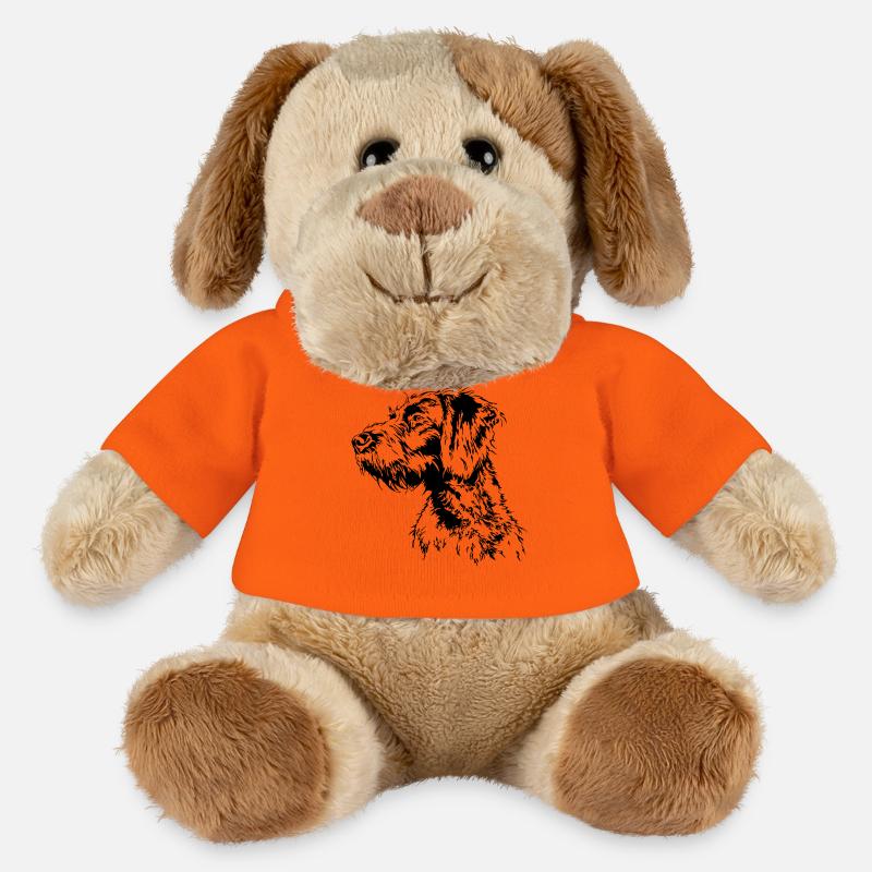 DEUTSCH DRAHTHAAR Wilsigns Jagdhund Jagdhunde - MiniFeet® Hund Helge - Goldorange