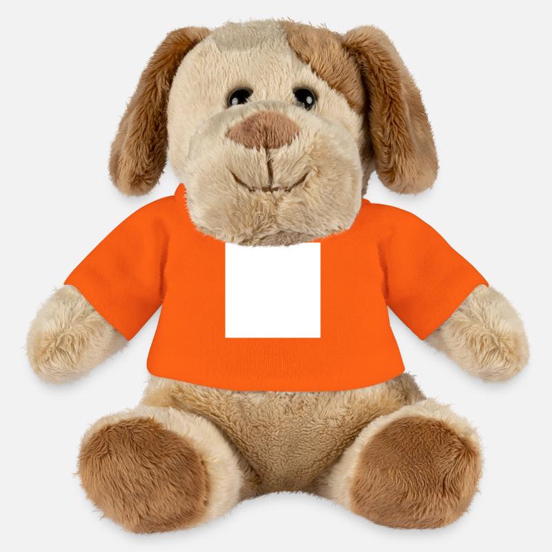 math joke design - MiniFeet® Hund Helge - Goldorange