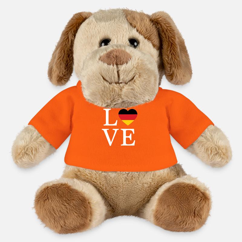 Germany Minimalist Script - MiniFeet® Dog Helge - golden orange