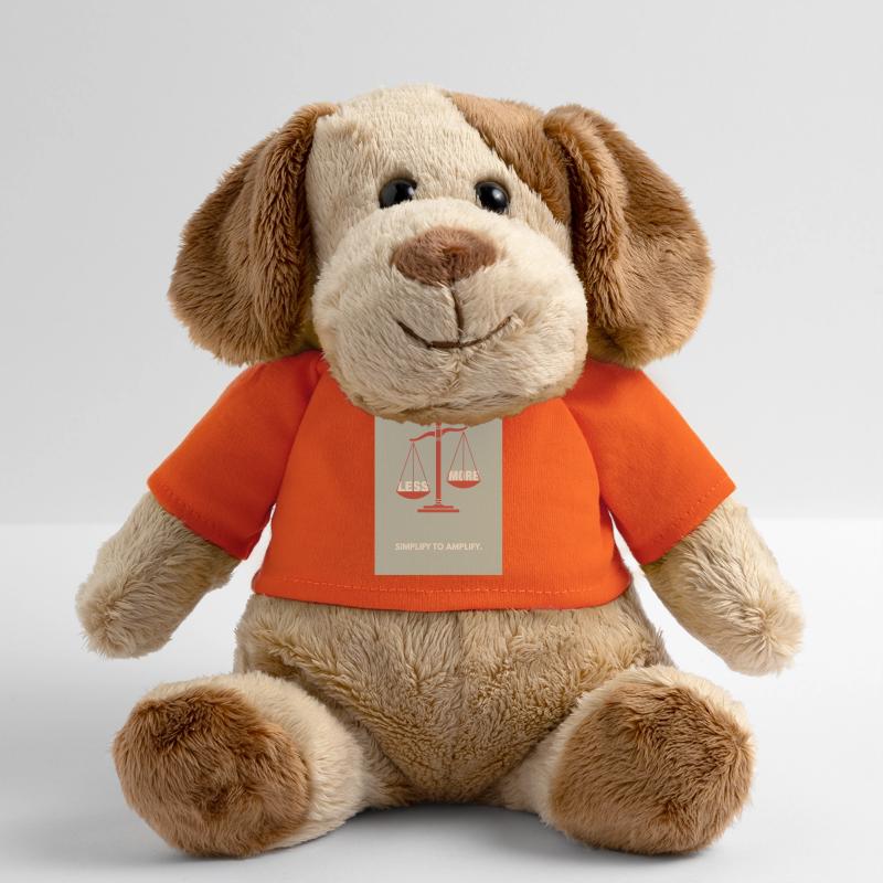 Moins, c’est plus - Conception d’affiche d’équilibre Chien en peluche Helge MiniFeet®