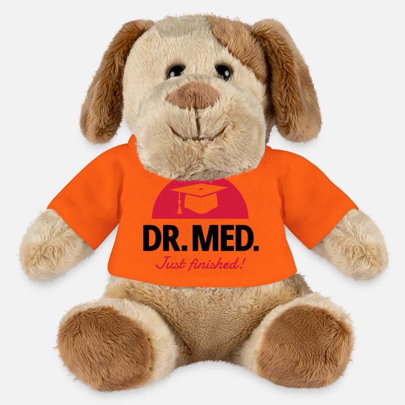 Médecin - Chien en peluche Helge MiniFeet® - orange doré