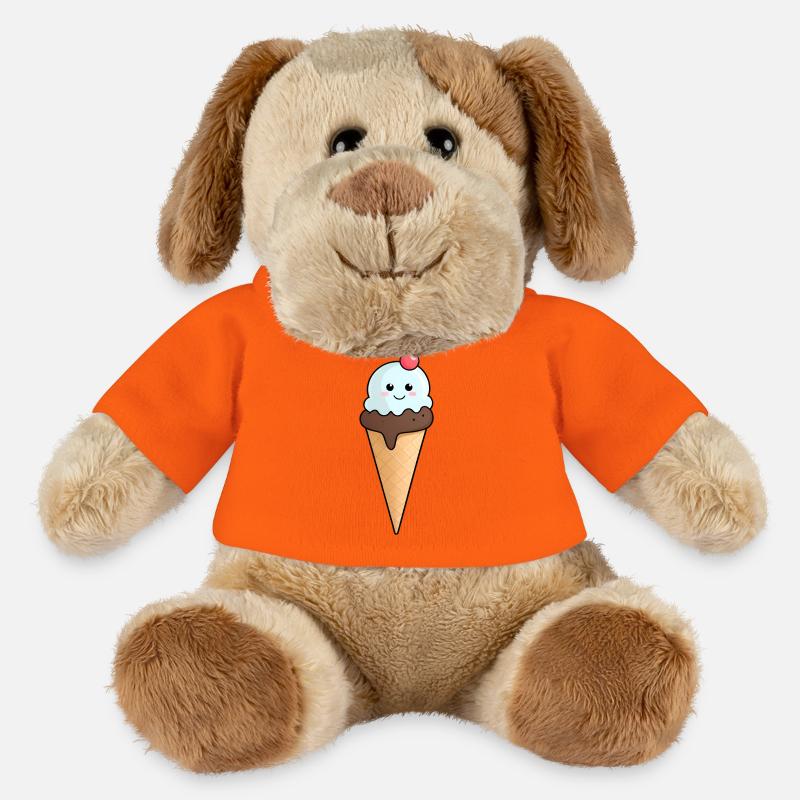 Kuscheliges Eis mit Kirsche - MiniFeet® Dog Helge - golden orange