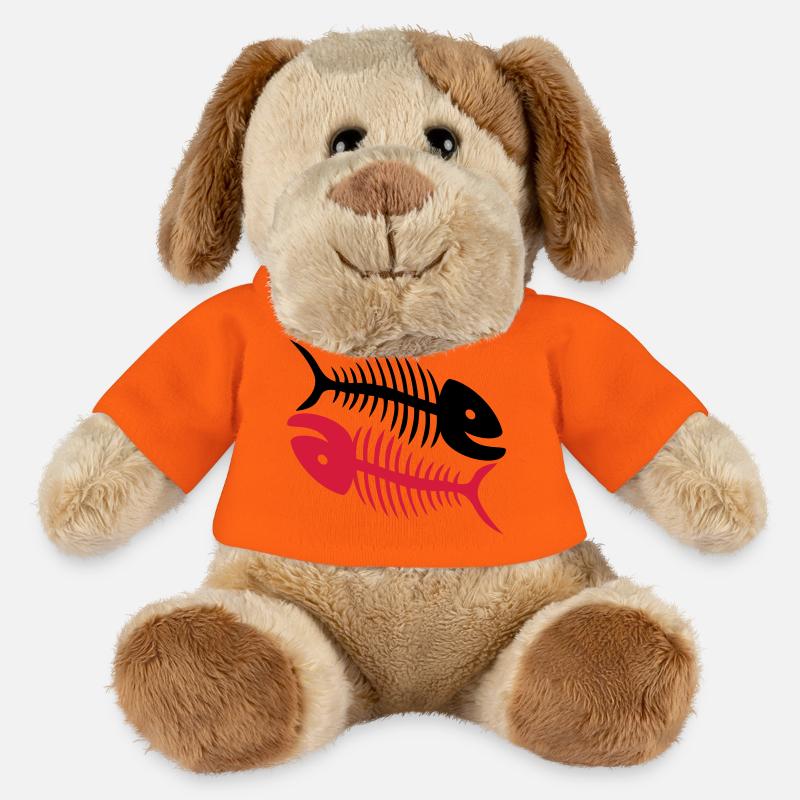 Smiling Fish Bones - MiniFeet® Dog Helge - golden orange