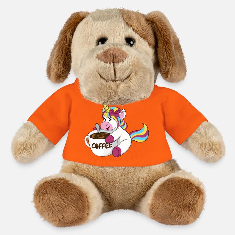 Kaffee Einhorn - MiniFeet® Hund Helge - Goldorange