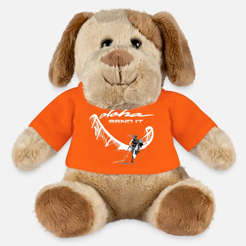 Send it Kitesurferin - MiniFeet® Hund Helge - Goldorange