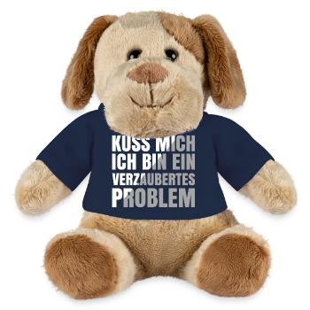 Embrasse-moi, je suis un problème enchanté - Chien en peluche Helge MiniFeet® - orange doré - Devant