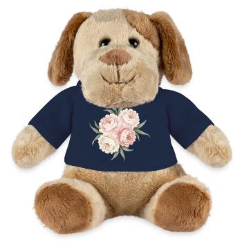 Peonies Bouquet in Pink - MiniFeet® Dog Helge - golden orange - Front