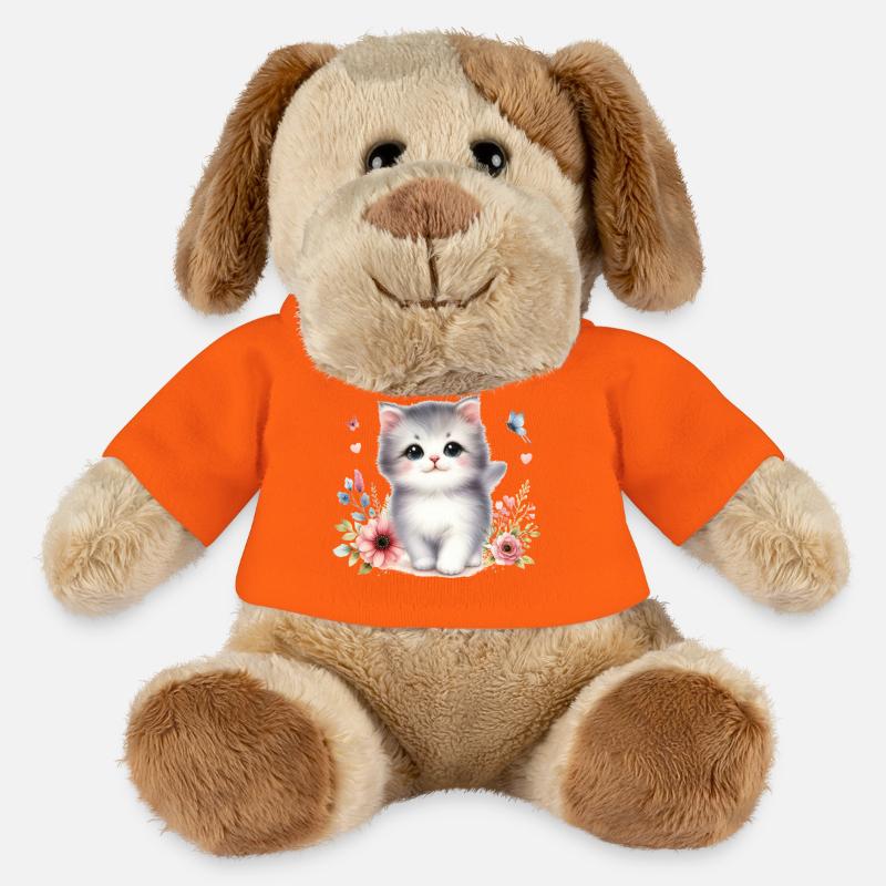 Süße Katze - MiniFeet® Hund Helge - Goldorange