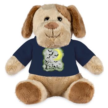 Friedhöfe, gräber, Mondsichel, verregnet - MiniFeet® Hund Helge - Goldorange - Vorne