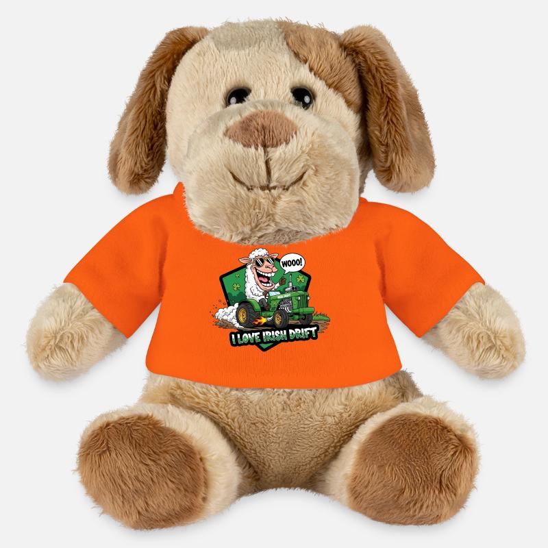 Irisches Drift Schaf Auto Design - MiniFeet® Hund Helge - Goldorange