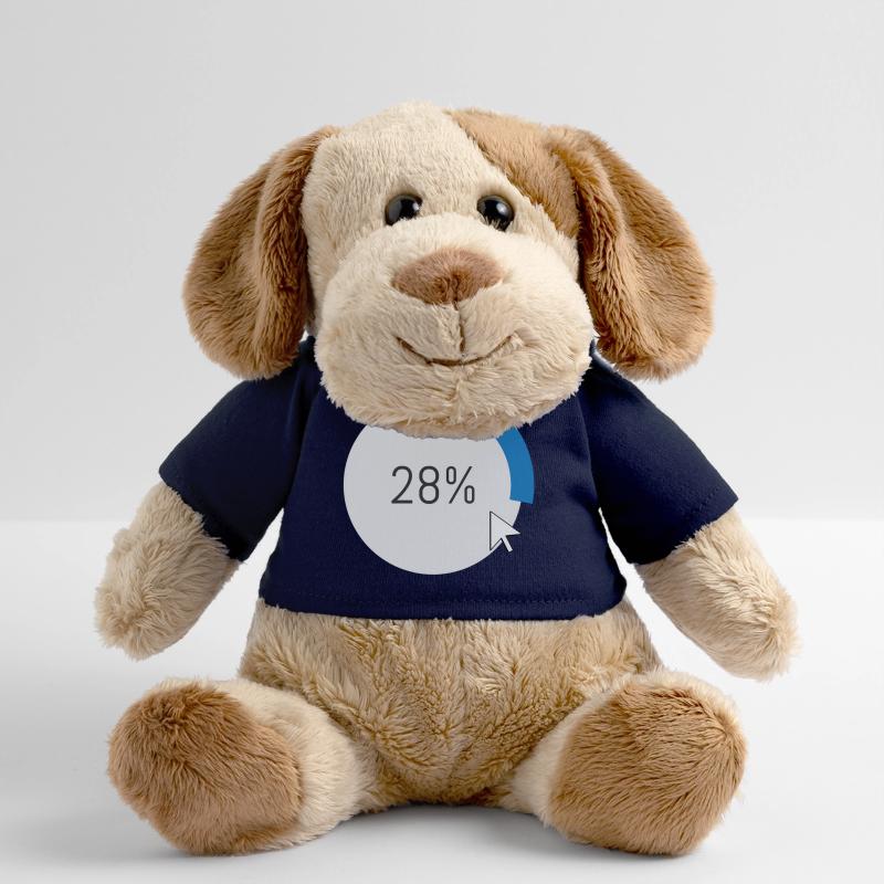Blue Progress Ring Logiciel informatique Ordinateur PC Chien en peluche Helge MiniFeet®
