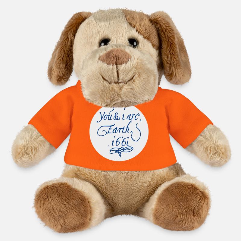 Vous et moi sommes la Terre 1661 - Chien en peluche Helge MiniFeet® - orange doré