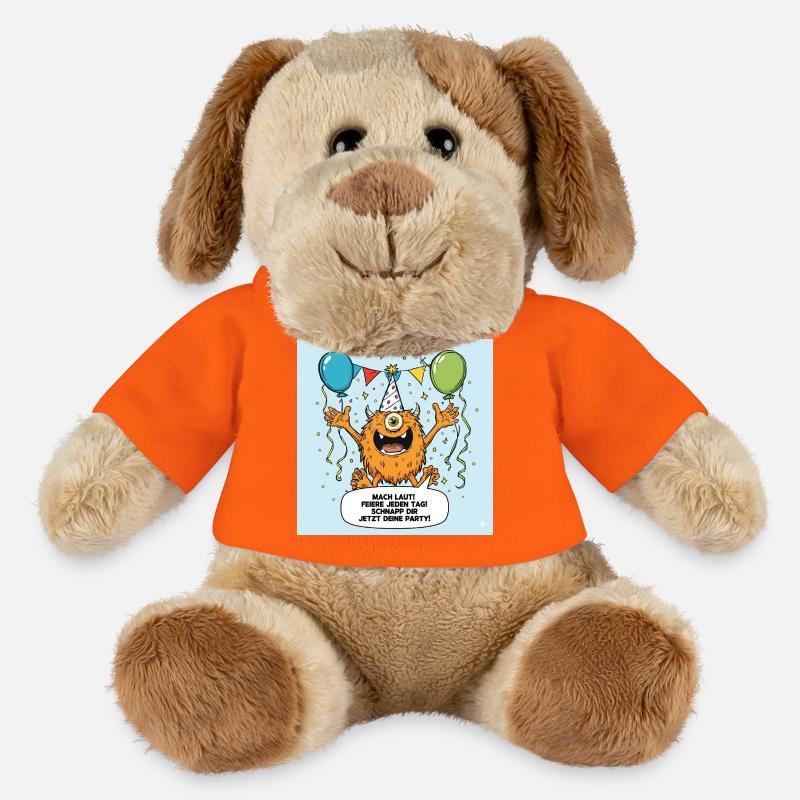 Party Monster mit Einäugigem Jubel - MiniFeet® Hund Helge - Goldorange