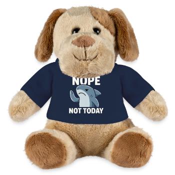 No Today Shark Meme - MiniFeet® Dog Helge - french navy - Front