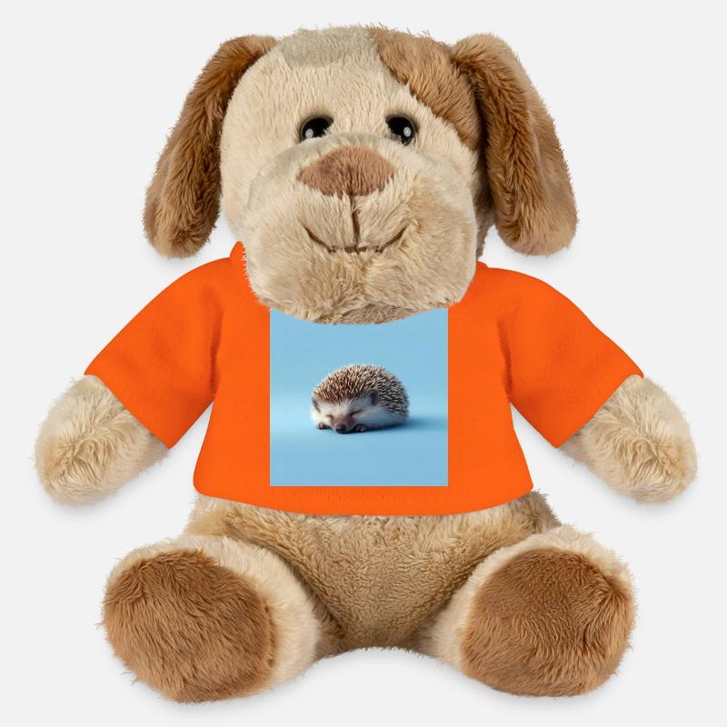 Hérisson Bleu Endormi - Chien en peluche Helge MiniFeet® - orange doré