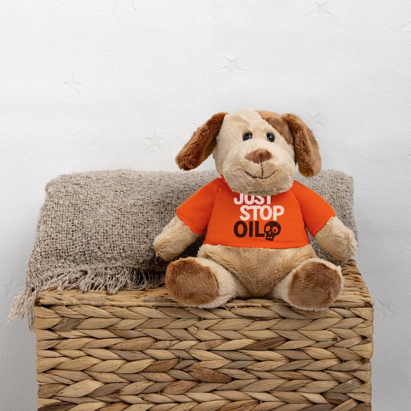 Bold 'Just Stop' Protest Graphic MiniFeet® Dog Helge