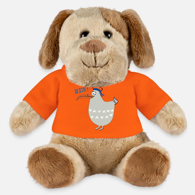 Moin, maritim, Möwe - MiniFeet® Hund Helge - Goldorange