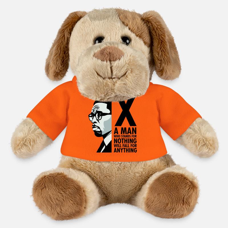 Malcolm X - Ein Mann, der für nichts steht, wird fallen - MiniFeet® Hund Helge - Goldorange