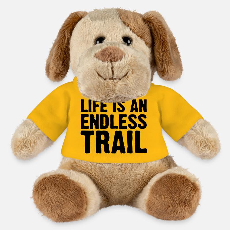 Life is an endless trail - MiniFeet® Hund Helge - Sonnengelb