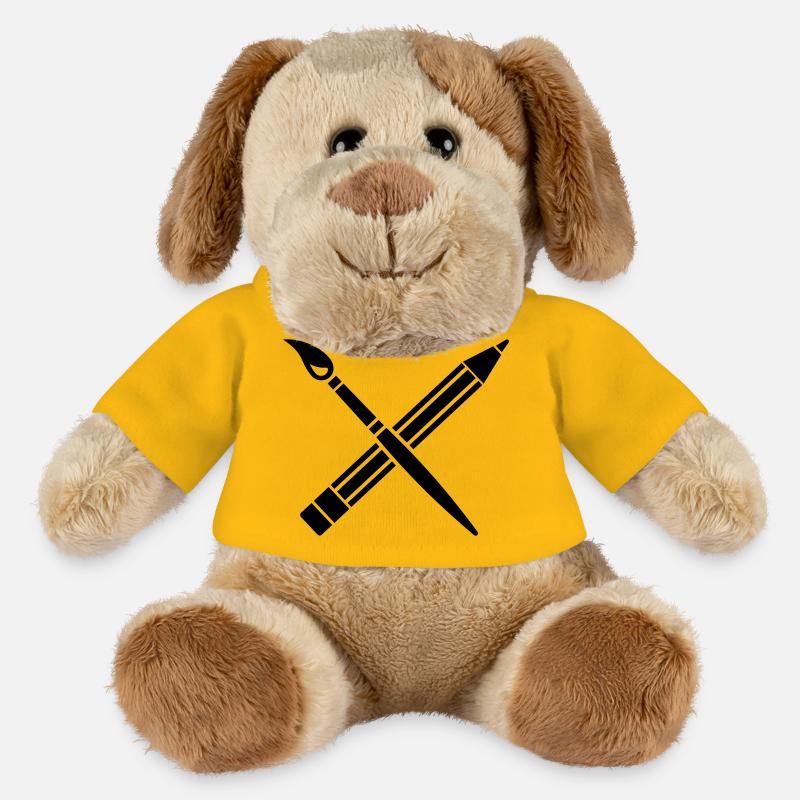Künstler - MiniFeet® Hund Helge - Sonnengelb