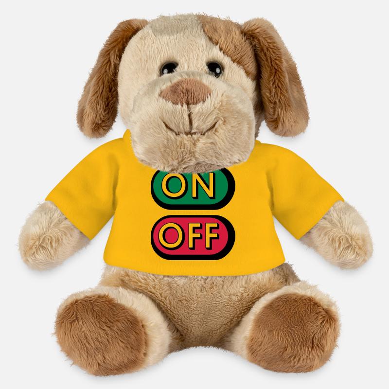 On Off Buttons - MiniFeet® Hund Helge - Sonnengelb