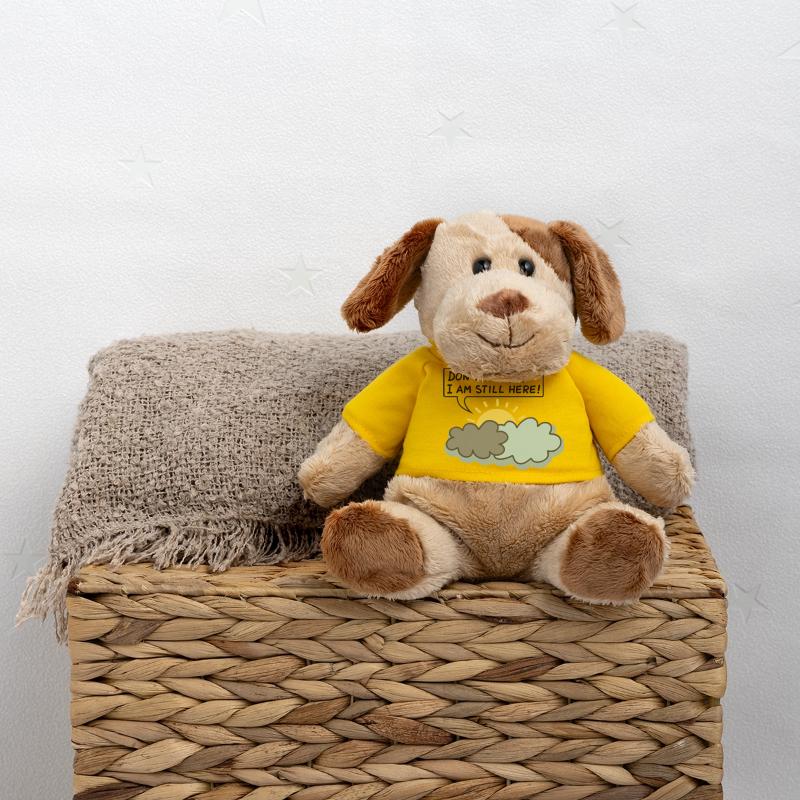 DON'T WORRY, I AM STILL HERE - (Sun Behind Clouds) MiniFeet® Dog Helge