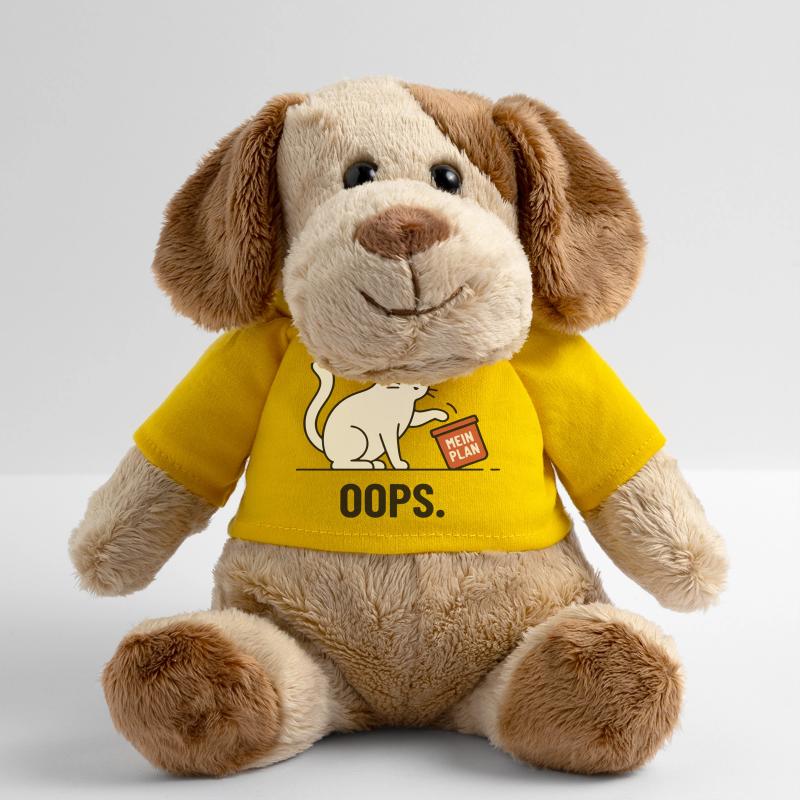 Mon plan... Oups – Chat drôle Chien en peluche Helge MiniFeet®