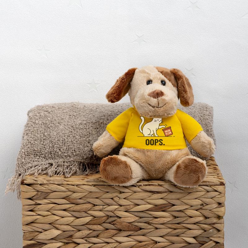 Mon plan... Oups – Chat drôle Chien en peluche Helge MiniFeet®