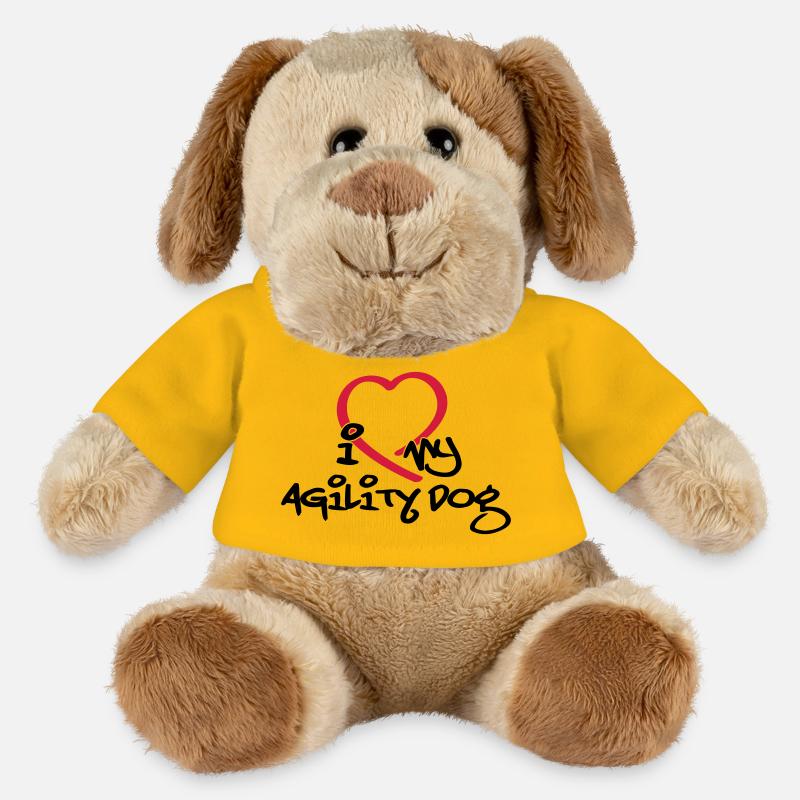 Agility dog - Chien en peluche Helge MiniFeet® - jaune soleil