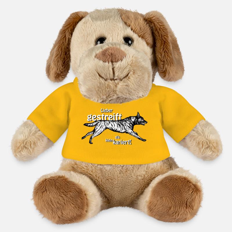 Better striped than small-minded - 3 - MiniFeet® Dog Helge - sun yellow