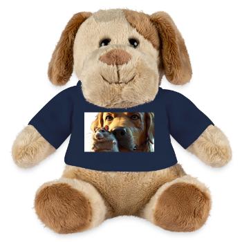 Hunde und goldiger Hamster in Nahaufnahme - MiniFeet® Hund Helge - Sonnengelb - Vorne