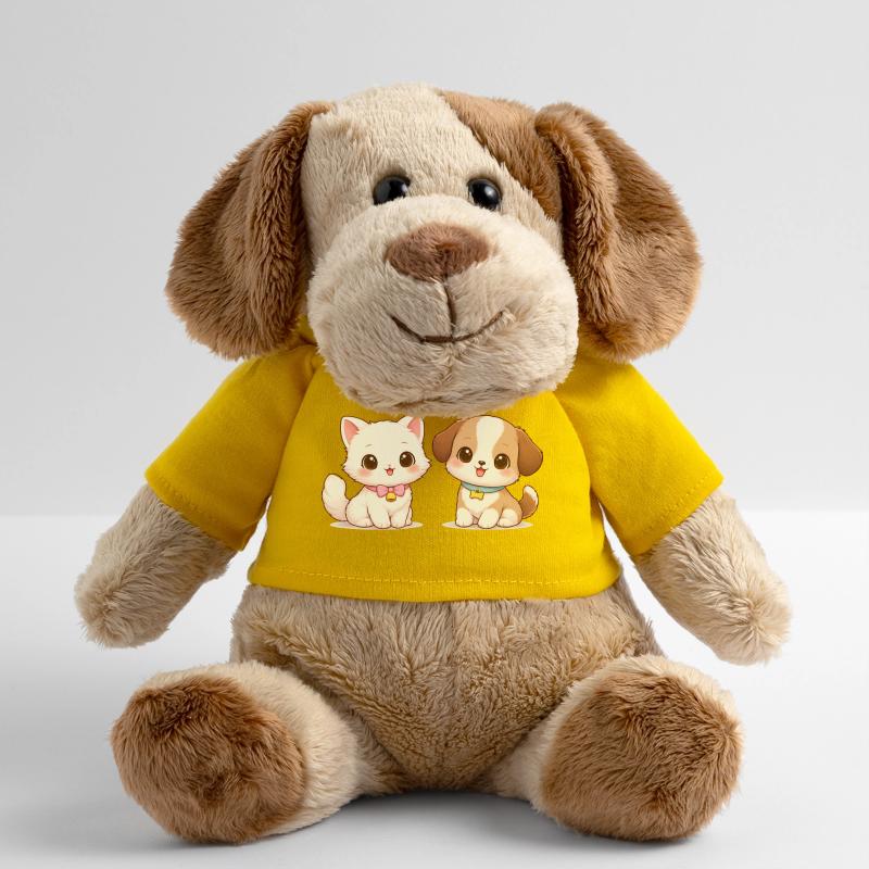 Dessin Chat Chien Chien en peluche Helge MiniFeet®