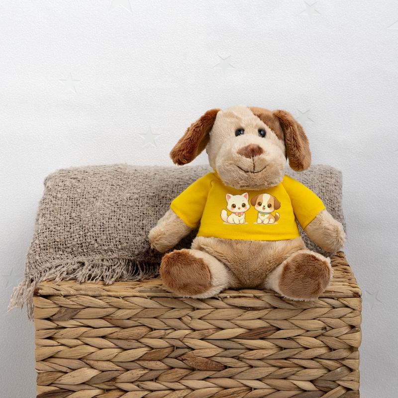 Dessin Chat Chien Chien en peluche Helge MiniFeet®