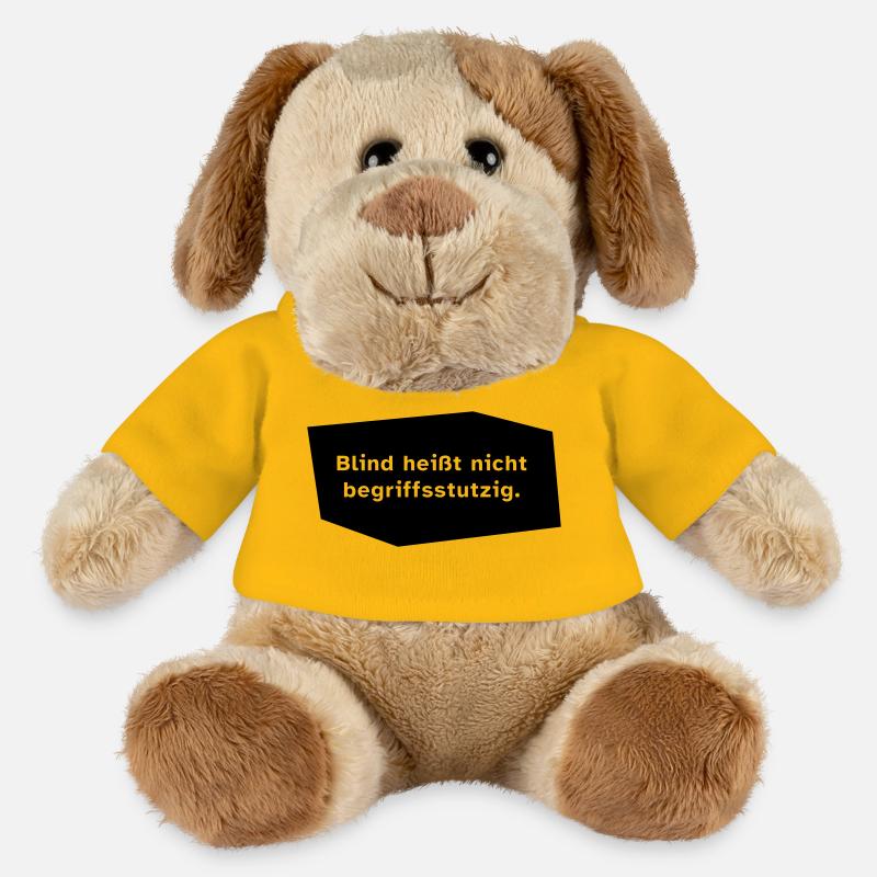 Blind heißt nicht begriffsstutzig. - MiniFeet® Hund Helge - Sonnengelb