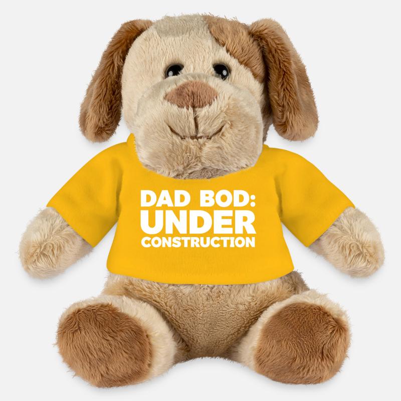 Papa Bod im Bau Witz Design - MiniFeet® Hund Helge - Sonnengelb