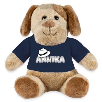 Geschenk für Annika - MiniFeet® Hund Helge - Sonnengelb - Vorne
