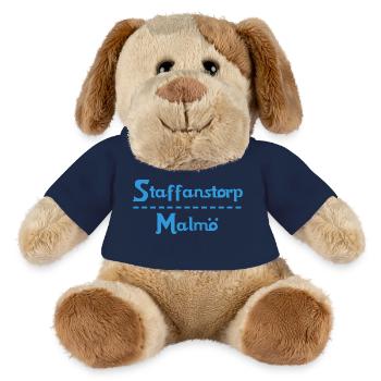 Staffanstorp – Malmö Sky Blue Design - MiniFeet® Dog Helge - sun yellow - Front